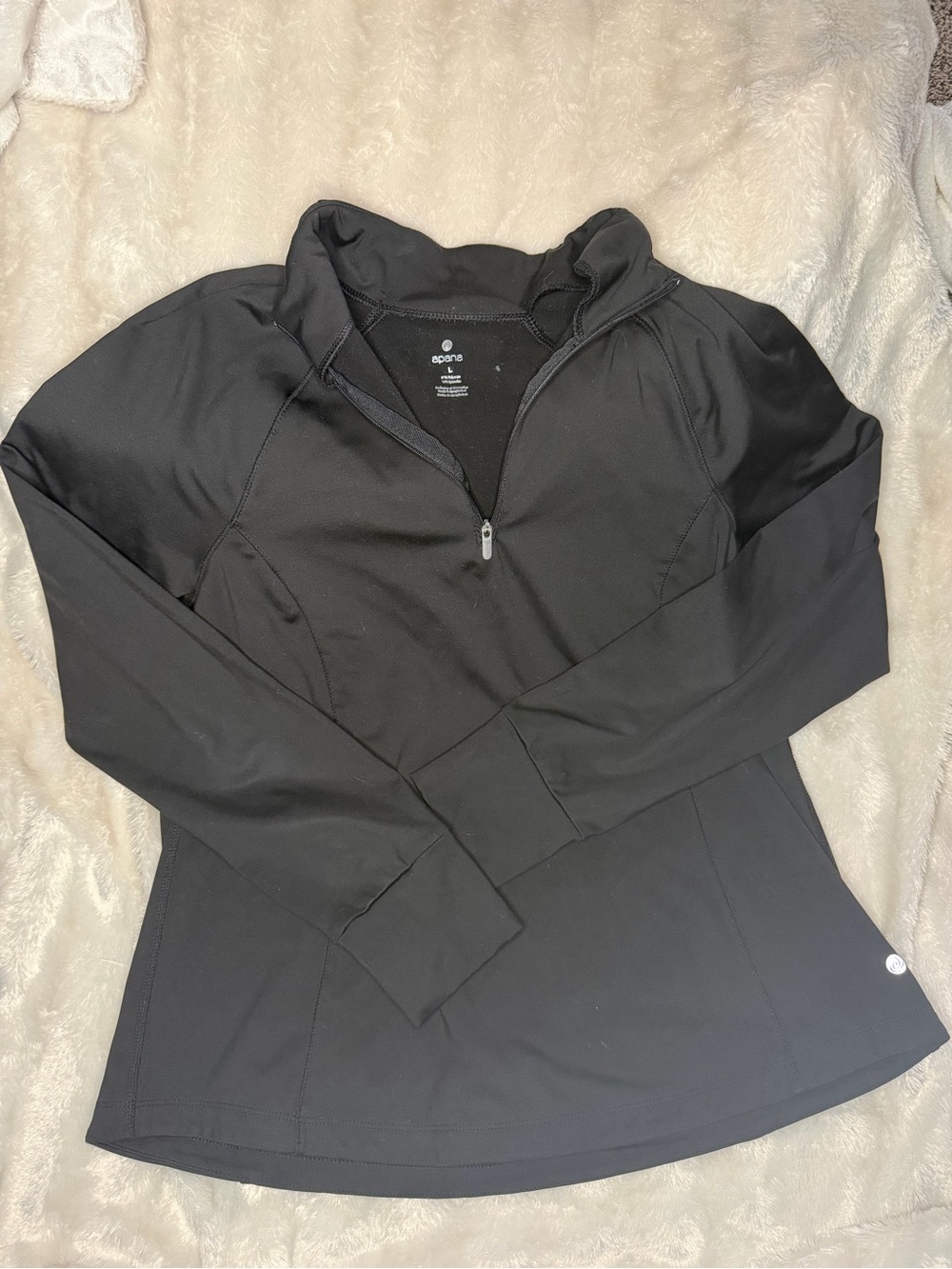 Apana Black Quarter-Zip Active Pullover